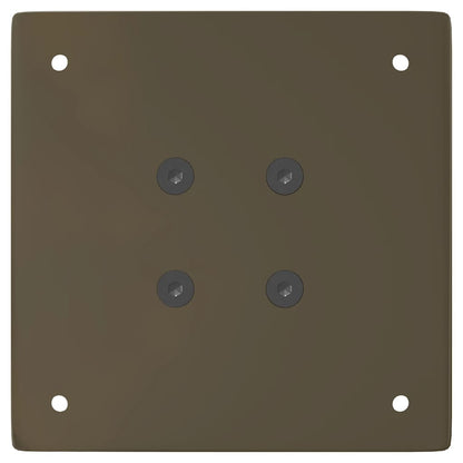 Gambe per tavolo consolle 4 pz in acciaio naturale 72cm Acciaio
