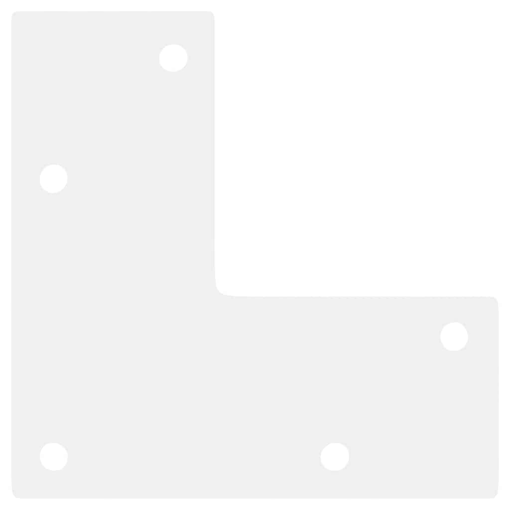 Gambe per Tavolino da Caffè Forma Conica 4 pz Bianche 42-43 cm Acciaio - homemem39