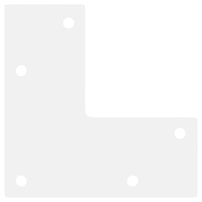 Gambe per Tavolino da Caffè Forma Conica 4 pz Bianche 42-43 cm Acciaio - homemem39