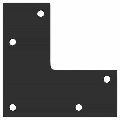 Gambe per Tavolo Consolle Forma Conica 4 pz Nere 72-73 cm