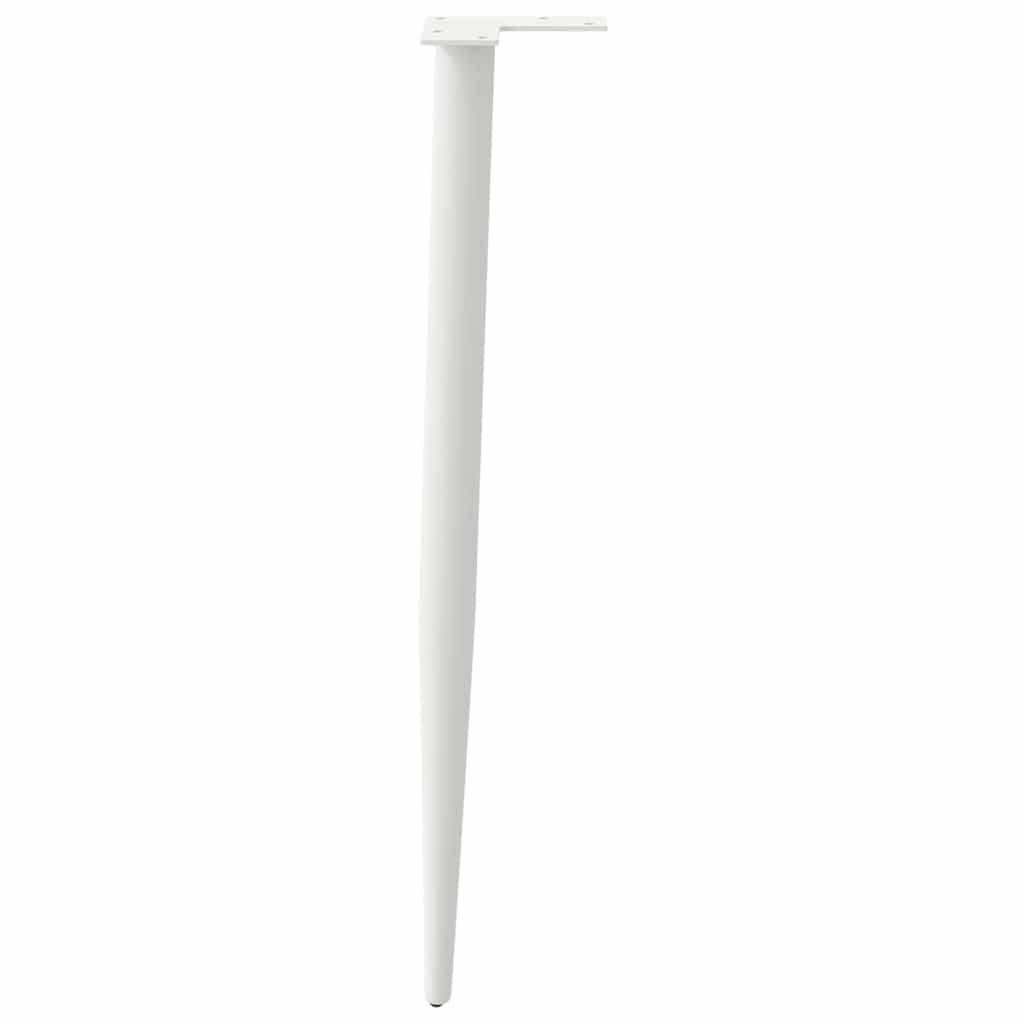 Gambe per Tavolo Consolle Forma Conica 4 pz Bianche 72-73 cm