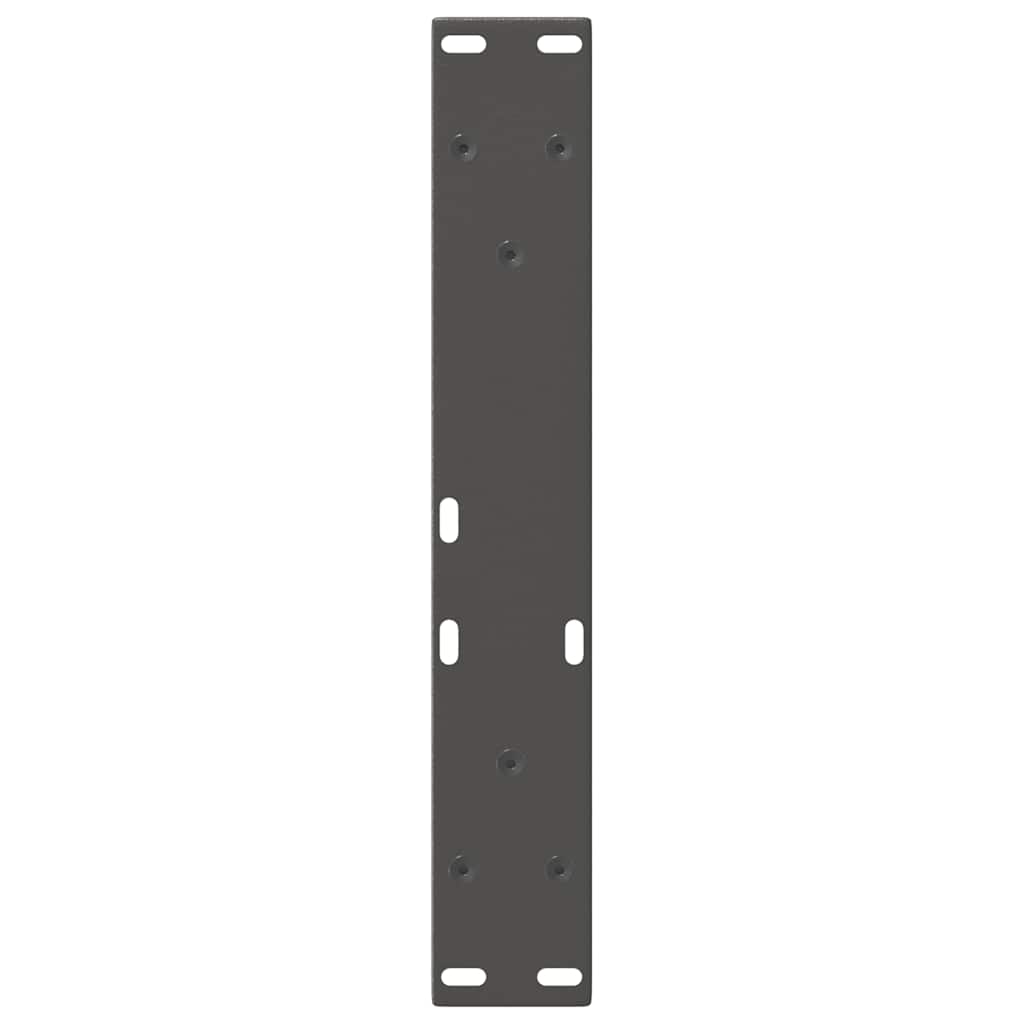 Gambe Tavolino da Caffè forma V 2 pz Antracite 30x(30-31,3) cm