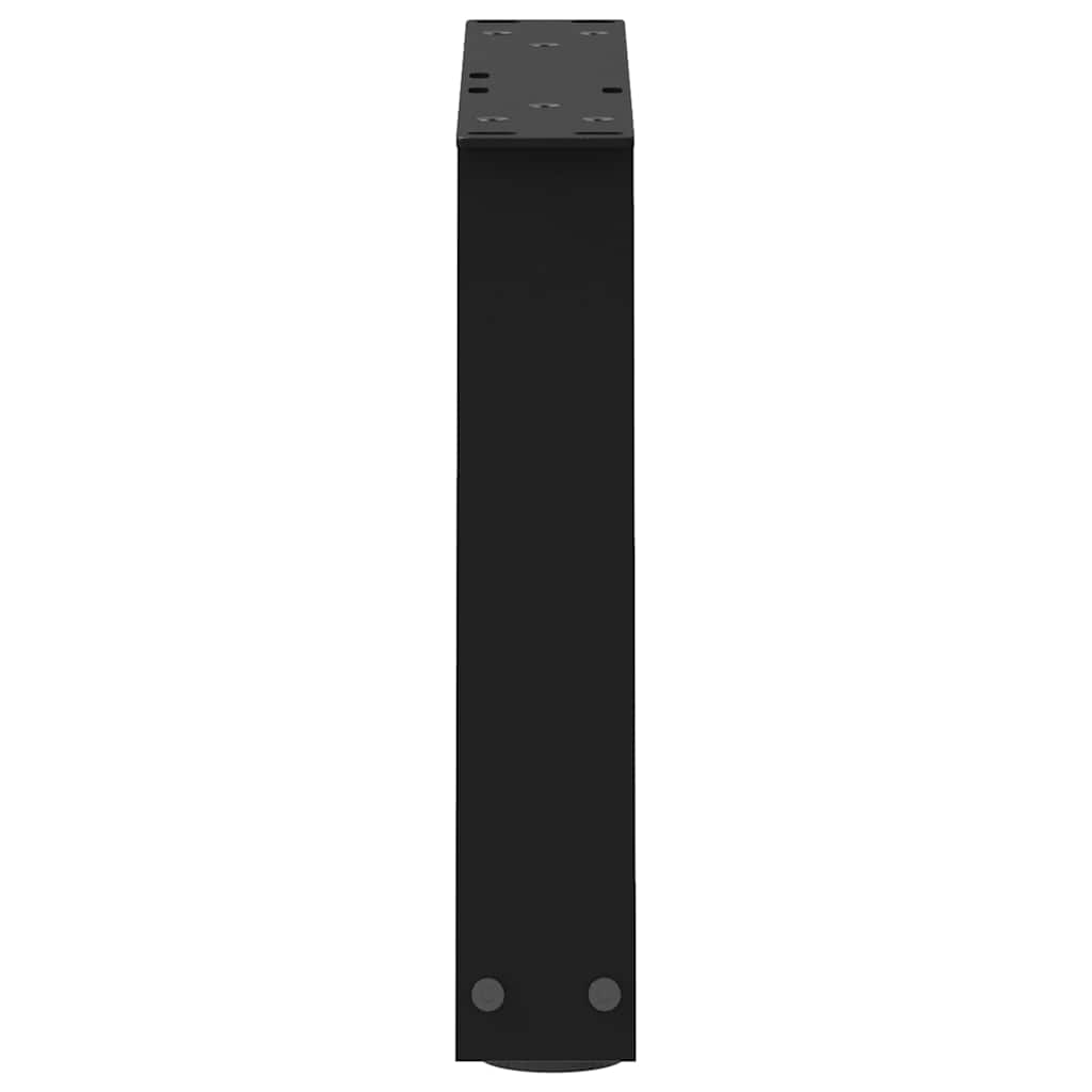 Gambe per Tavolino da Caffè forma V 2 pz Nere 40x(30-31,3) cm