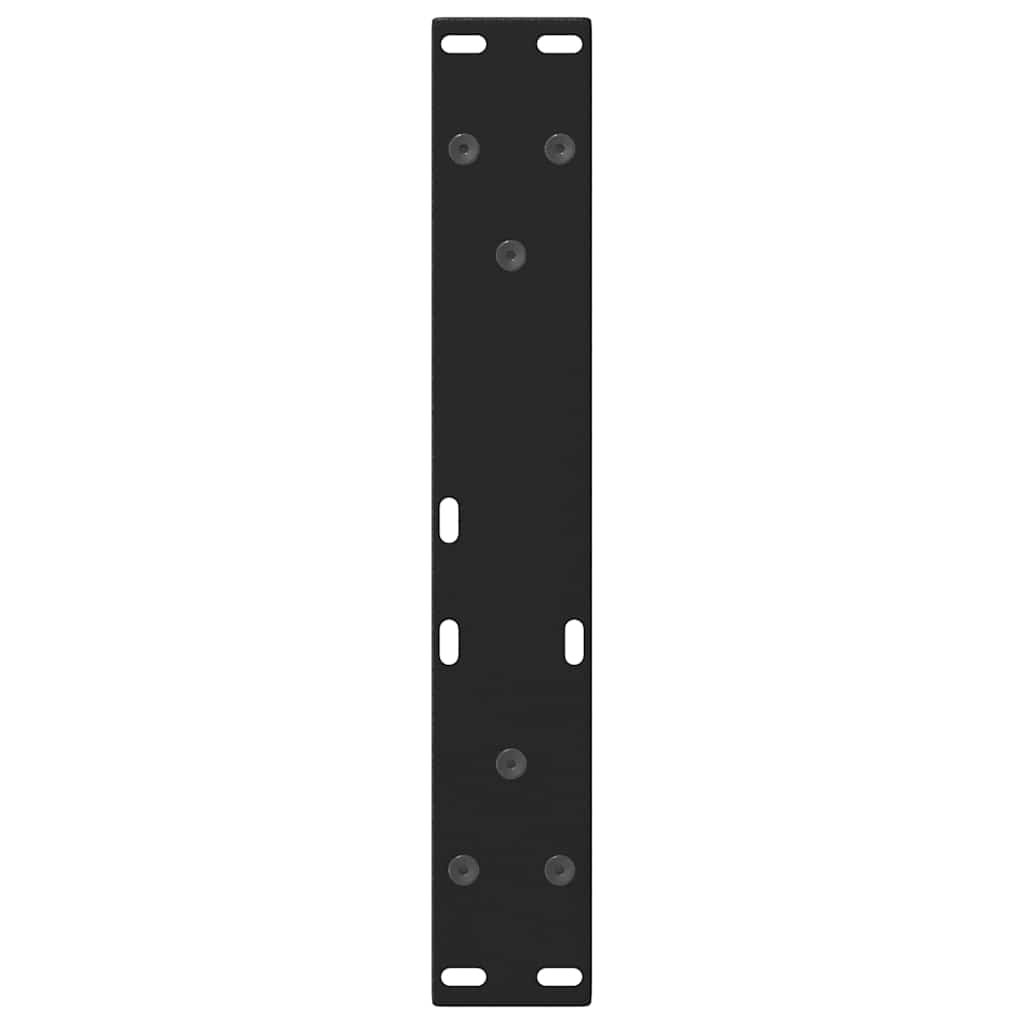Gambe per Tavolino da Caffè forma V 2 pz Nere 40x(30-31,3) cm