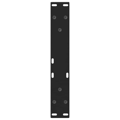 Gambe per Tavolino da Caffè forma V 2 pz Nere 40x(30-31,3) cm