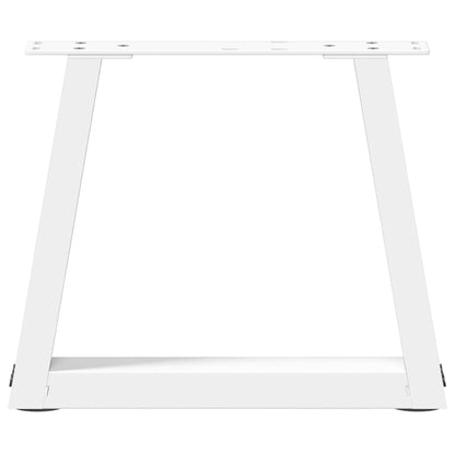 Gambe per Tavolino da Caffè forma V 2 pz Bianche 40x(30-31,3)cm