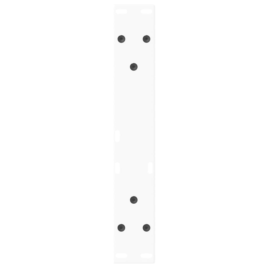 Gambe per Tavolino da Caffè forma V 2 pz Bianche 40x(30-31,3)cm