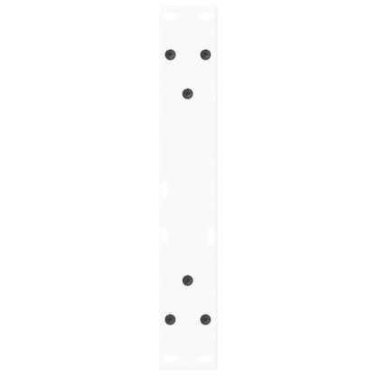 Gambe per Tavolino da Caffè forma V 2 pz Bianche 40x(30-31,3)cm