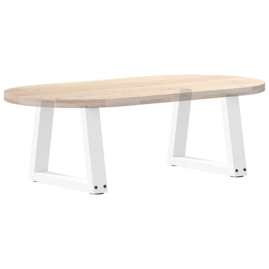 Gambe per Tavolino da Caffè forma V 2 pz Bianche 40x(30-31,3)cm