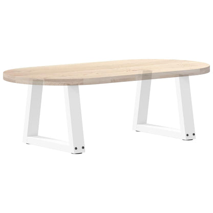 Gambe per Tavolino da Caffè forma V 2 pz Bianche 40x(30-31,3)cm