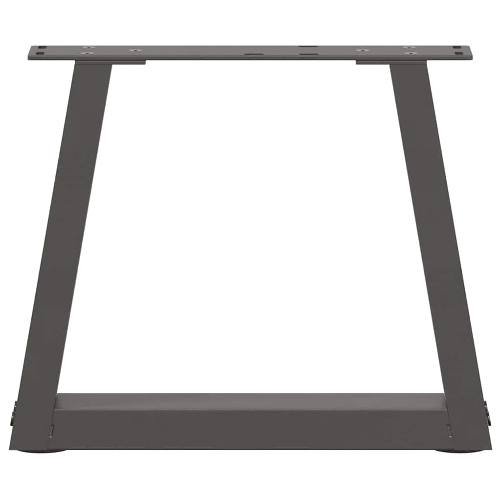 Gambe Tavolino da Caffè forma V 2 pz Antracite 40x(30-31,3) cm