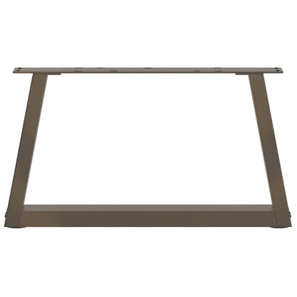 Gambe Tavolino da Caffè forma V 2 pz Naturale 50x(30-31,3) cm