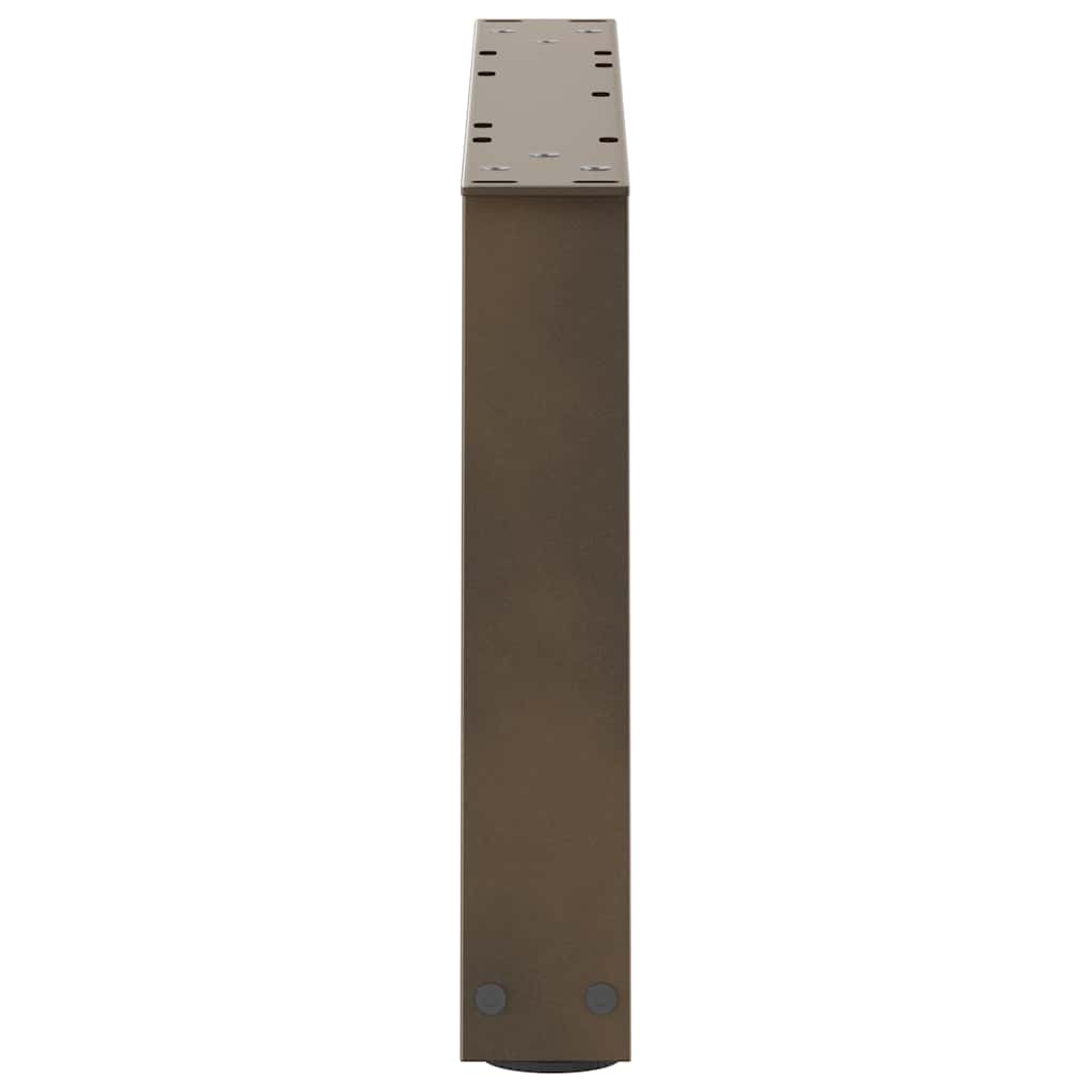 Gambe Tavolino da Caffè forma V 2 pz Naturale 50x(30-31,3) cm