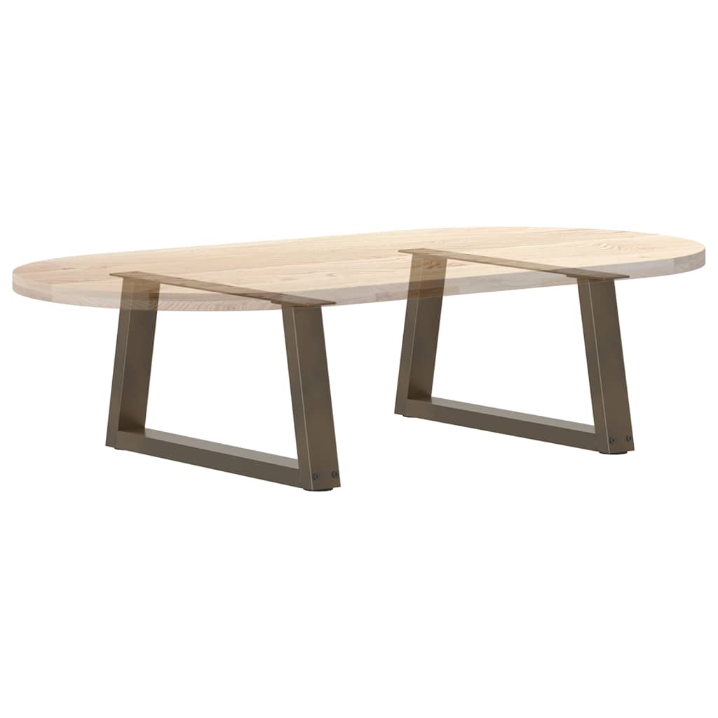 Gambe Tavolino da Caffè forma V 2 pz Naturale 50x(30-31,3) cm