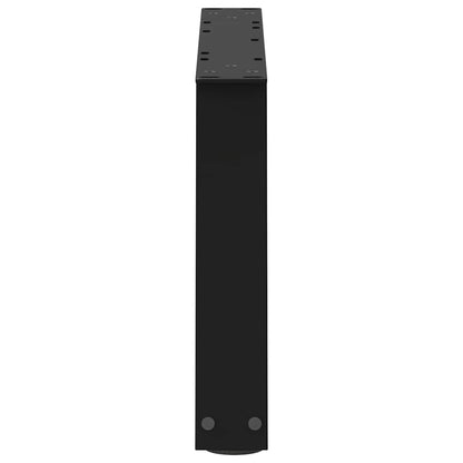 Gambe per Tavolino da Caffè forma V 2 pz Nere 60x(30-31,3) cm