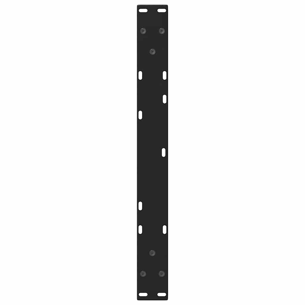 Gambe per Tavolino da Caffè forma V 2 pz Nere 60x(30-31,3) cm