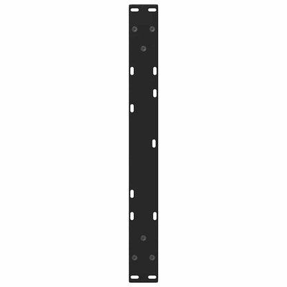 Gambe per Tavolino da Caffè forma V 2 pz Nere 60x(30-31,3) cm