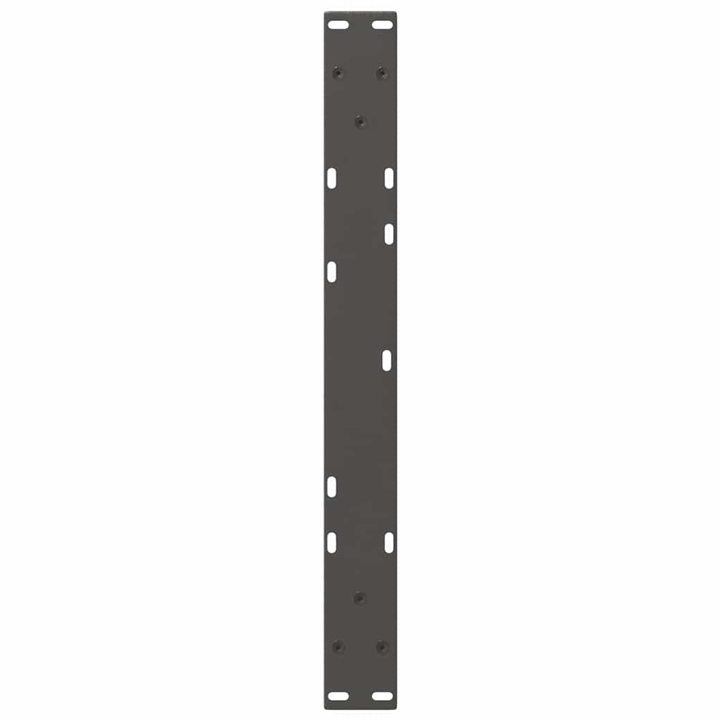 Gambe Tavolino da Caffè forma V 2 pz Antracite 60x(30-31,3) cm