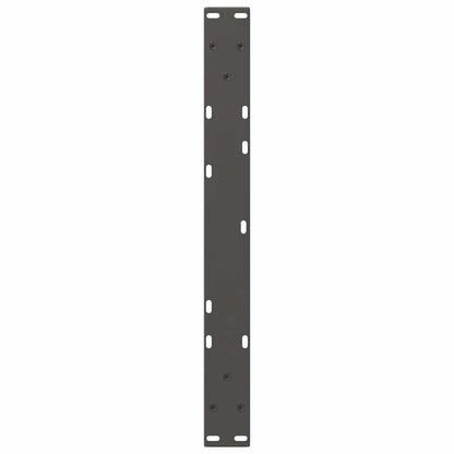 Gambe Tavolino da Caffè forma V 2 pz Antracite 60x(30-31,3) cm
