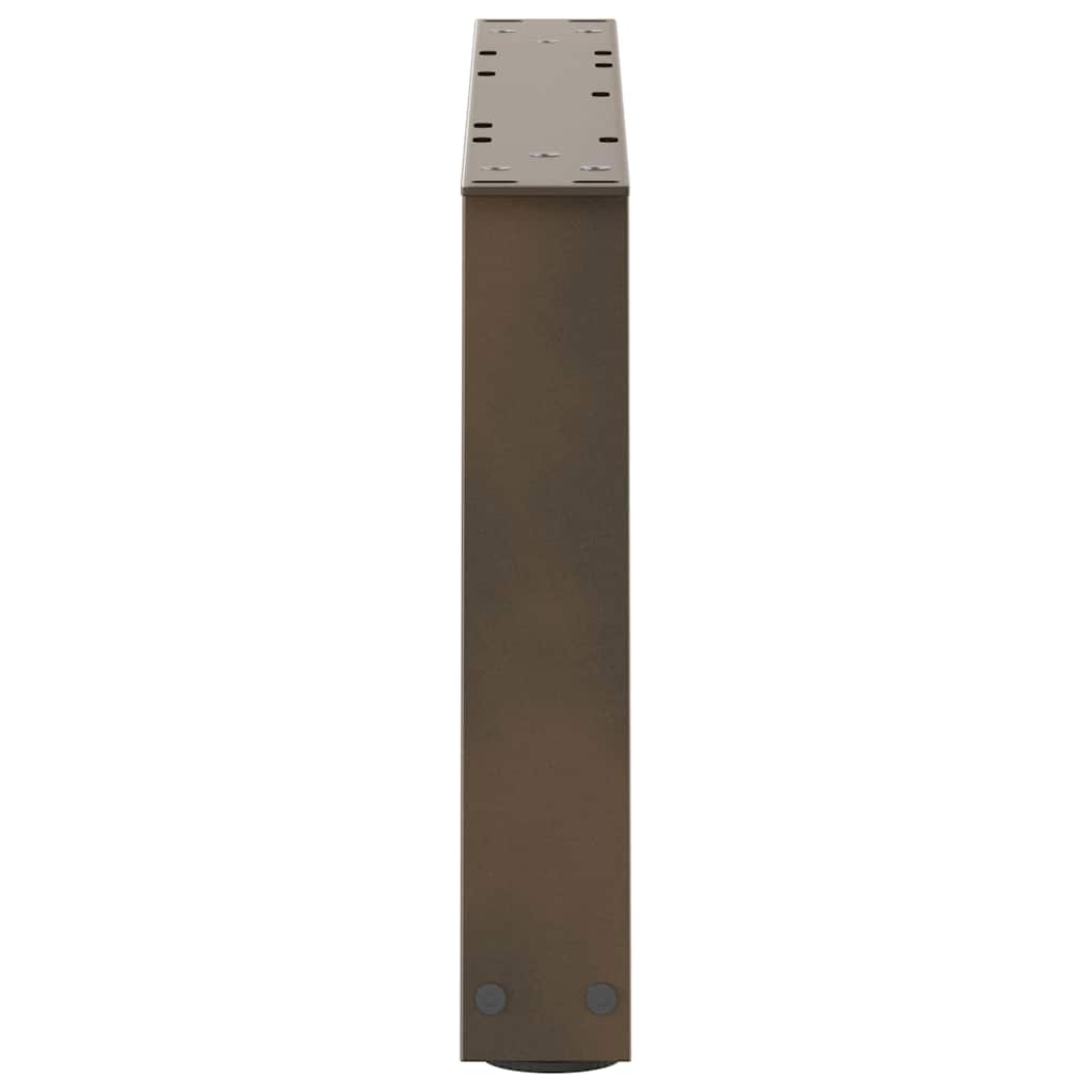 Gambe Tavolino da Caffè forma V 2 pz Naturale 60x(30-31,3) cm