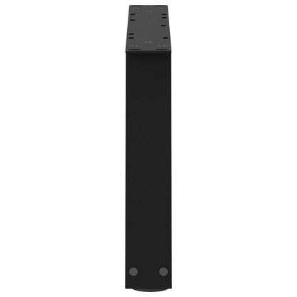 Gambe per Tavolino da Caffè forma V 2 pz Nere 70x(30-31,3) cm