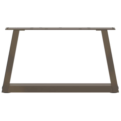 Gambe Tavolino da Caffè forma V 2 pz Naturale 70x(30-31,3) cm