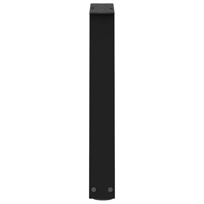 Gambe per Tavolino da Caffè forma V 2 pz Nere 28x(42-43,3) cm