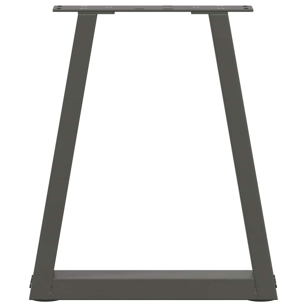 Gambe Tavolino da Caffè forma V 2 pz Antracite 28x(42-43,3) cm
