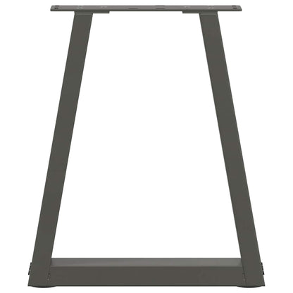 Gambe Tavolino da Caffè forma V 2 pz Antracite 28x(42-43,3) cm