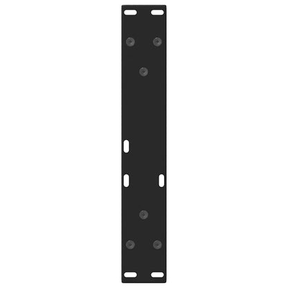 Gambe per Tavolino da Caffè forma V 2 pz Nere 38x(42-43,3) cm