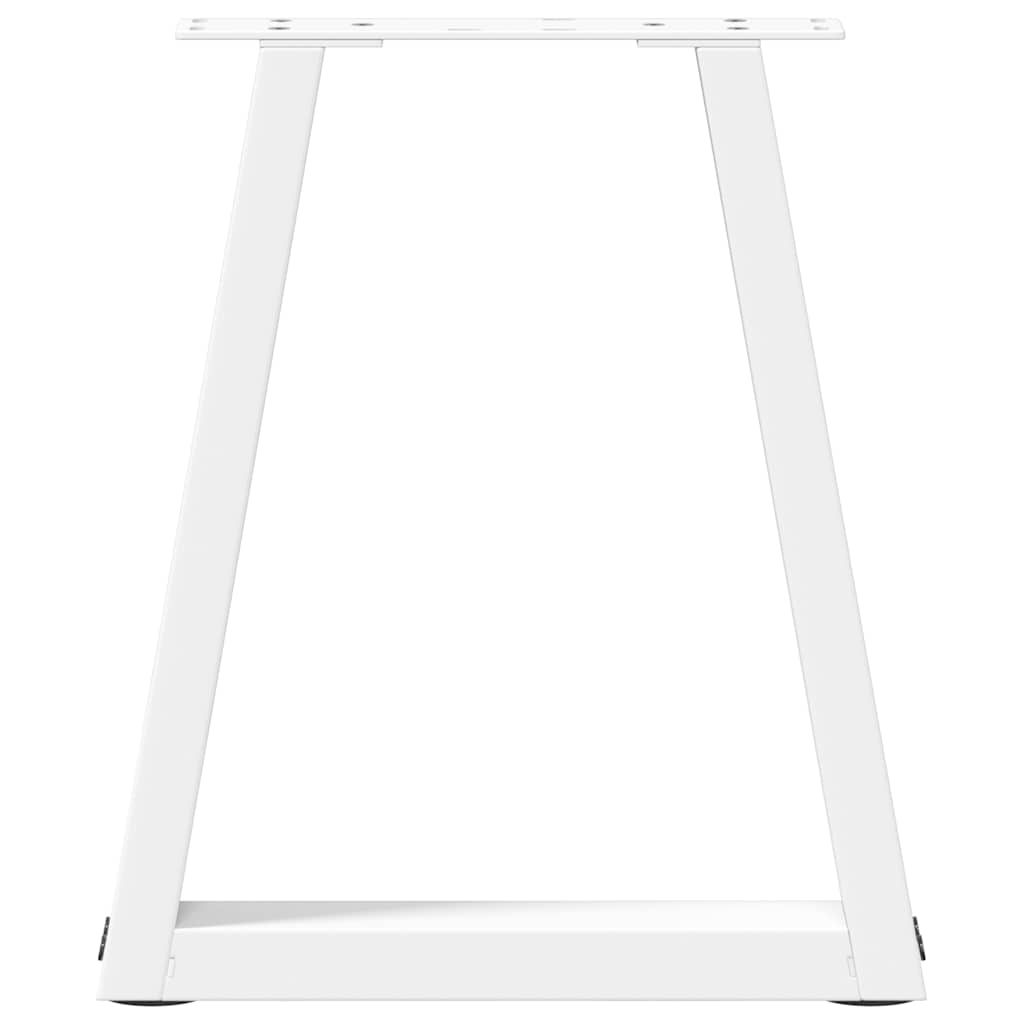 Gambe per Tavolino da Caffè forma V 2 pz Bianche 38x(42-43,3)cm