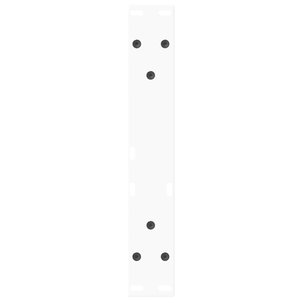 Gambe per Tavolino da Caffè forma V 2 pz Bianche 38x(42-43,3)cm