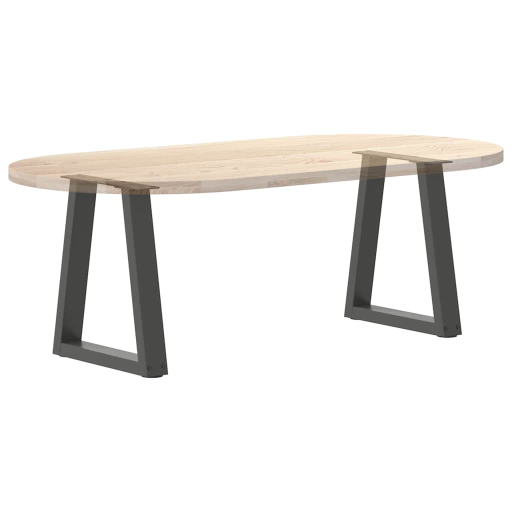 Gambe Tavolino da Caffè forma V 2 pz Antracite 38x(42-43,3) cm