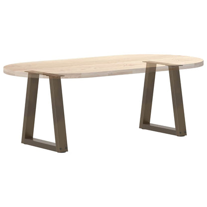 Gambe Tavolino da Caffè forma V 2 pz Naturale 38x(42-43,3) cm
