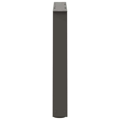 Gambe Tavolino da Caffè forma V 2 pz Antracite 50x(42-43,3) cm