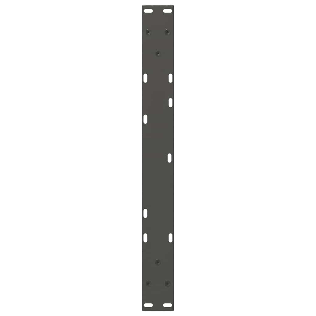 Gambe Tavolino da Caffè forma V 2 pz Antracite 50x(42-43,3) cm