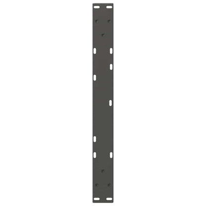 Gambe Tavolino da Caffè forma V 2 pz Antracite 50x(42-43,3) cm