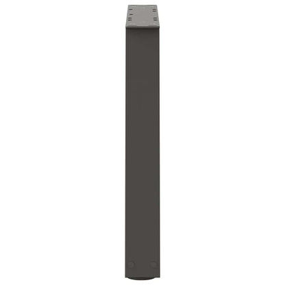 Gambe Tavolino da Caffè forma V 2 pz Antracite 60x(42-43,3) cm