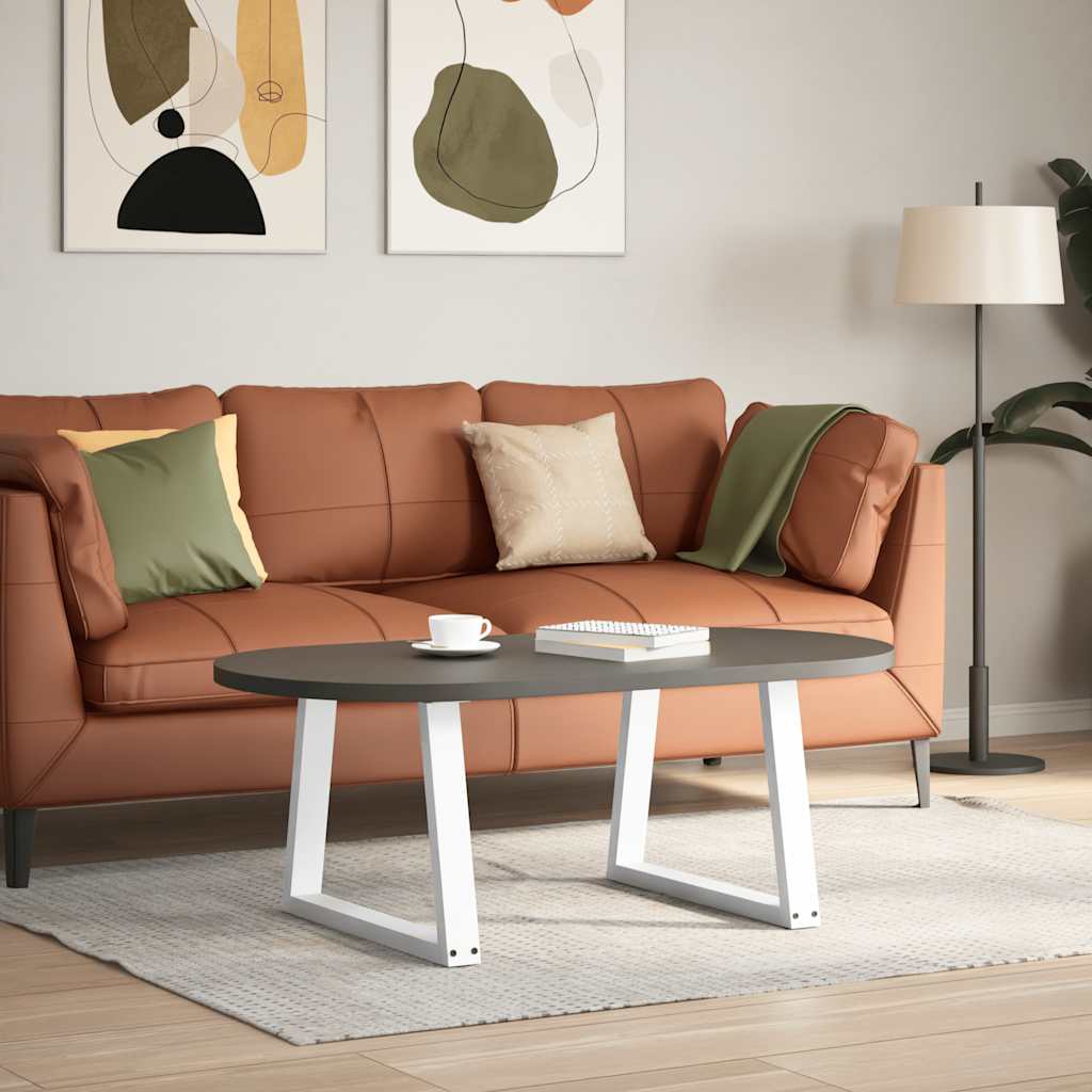 Gambe Tavolino da Caffè forma V 2 pz Naturale 60x(42-43,3) cm
