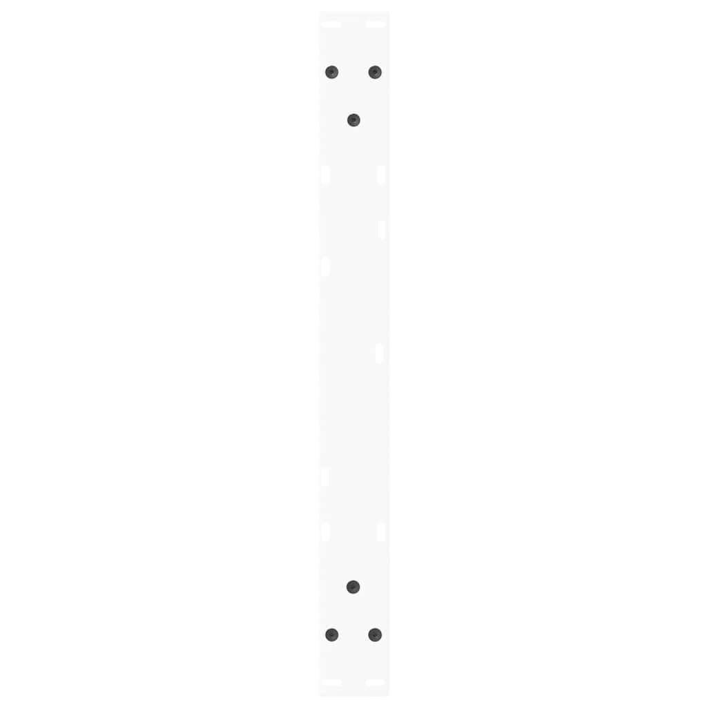 Gambe per Tavolino da Caffè forma V 2 pz Bianche 70x(42-43,3)cm