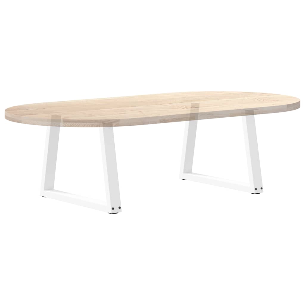 Gambe per Tavolino da Caffè forma V 2 pz Bianche 70x(42-43,3)cm