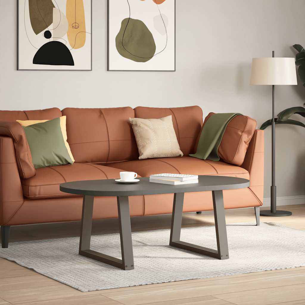 Gambe Tavolino da Caffè forma V 2 pz Naturale 70x(42-43,3) cm