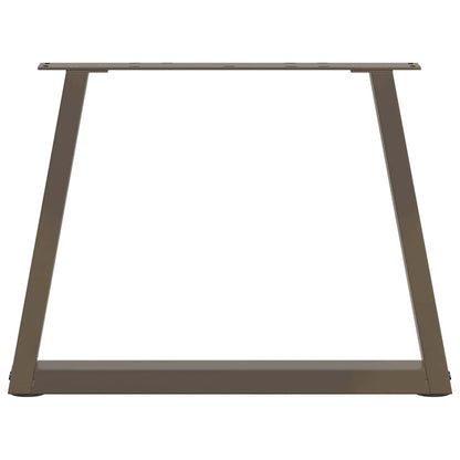 Gambe Tavolino da Caffè forma V 2 pz Naturale 70x(42-43,3) cm