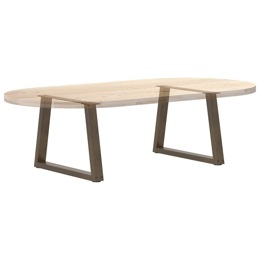 Gambe Tavolino da Caffè forma V 2 pz Naturale 70x(42-43,3) cm