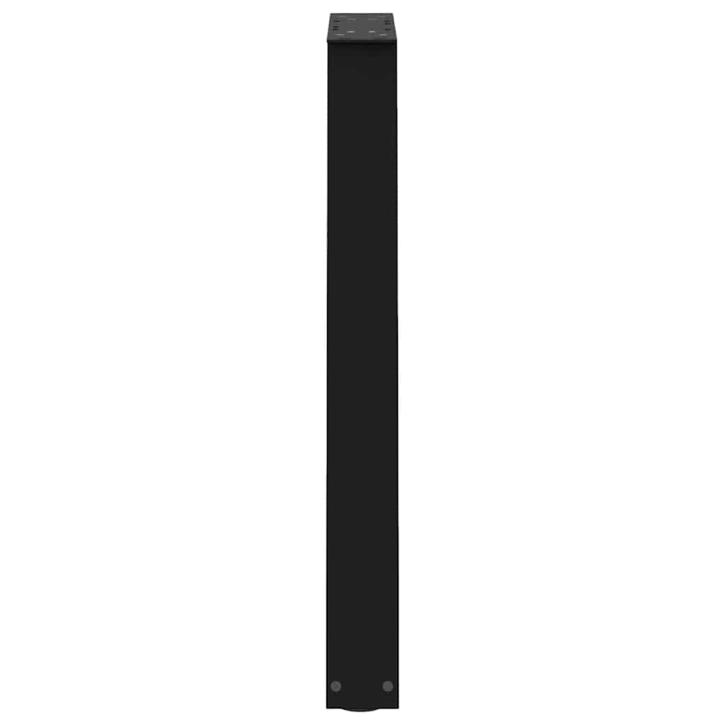 Gambe per tavolo da pranzo forma V 2 pz nere 50x(72-73,3) cm