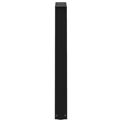 Gambe per tavolo da pranzo forma V 2 pz nere 50x(72-73,3) cm