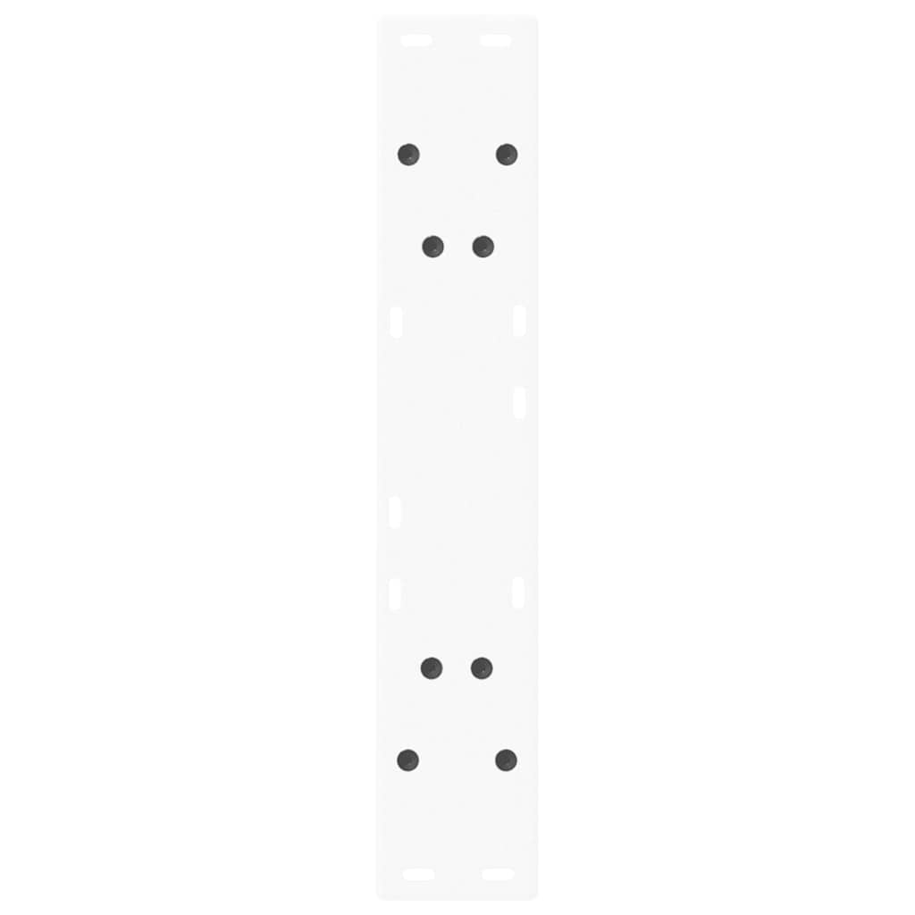 Gambe per tavolo da pranzo forma V 2 pz bianche 50x(72-73,3) cm