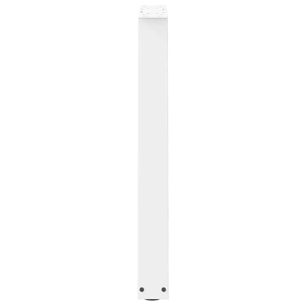 Gambe per tavolo da pranzo forma V 2 pz bianche 60x(72-73,3) cm