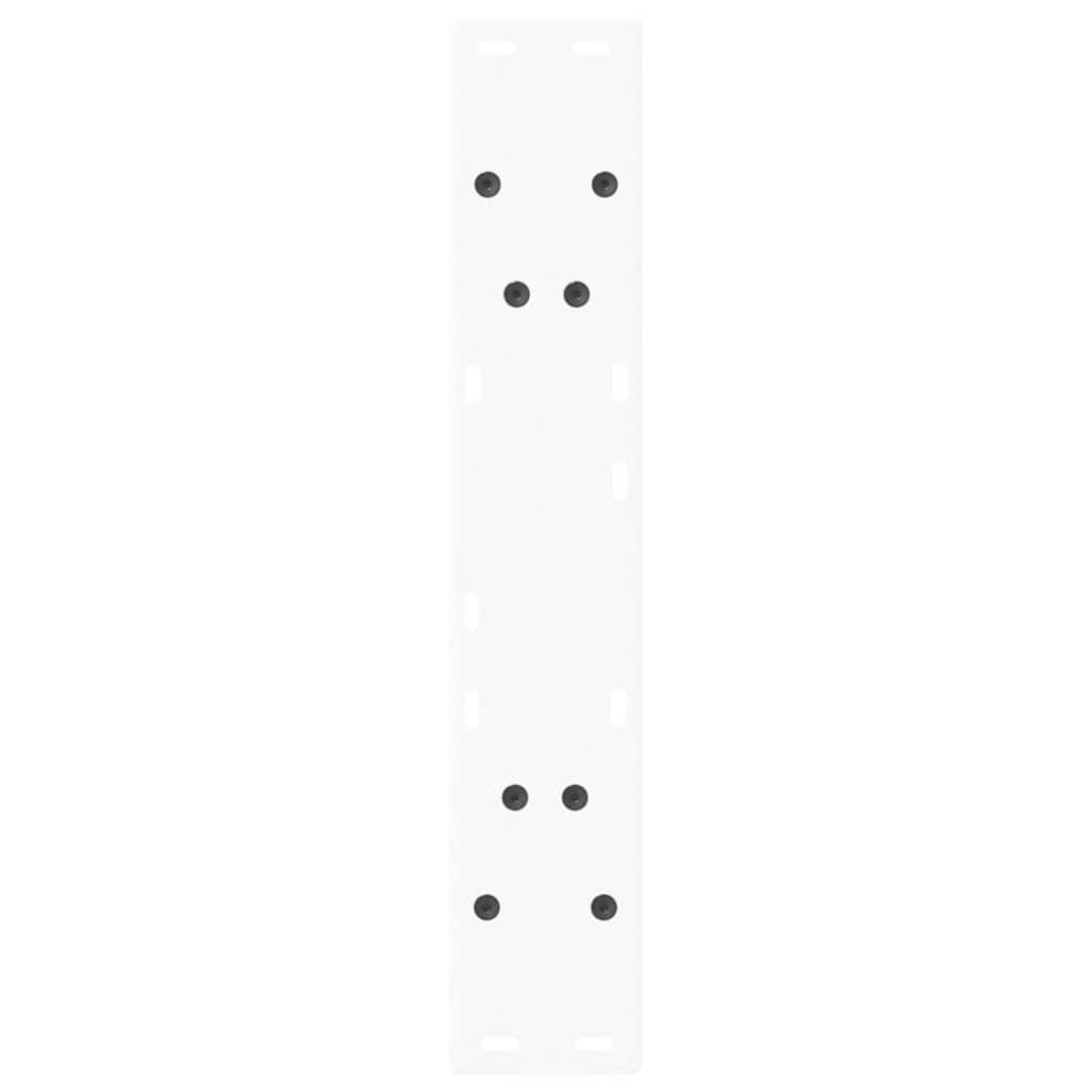 Gambe per tavolo da pranzo forma V 2 pz bianche 60x(72-73,3) cm