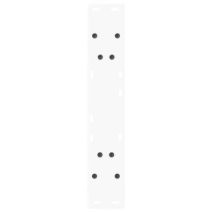 Gambe per tavolo da pranzo forma V 2 pz bianche 60x(72-73,3) cm